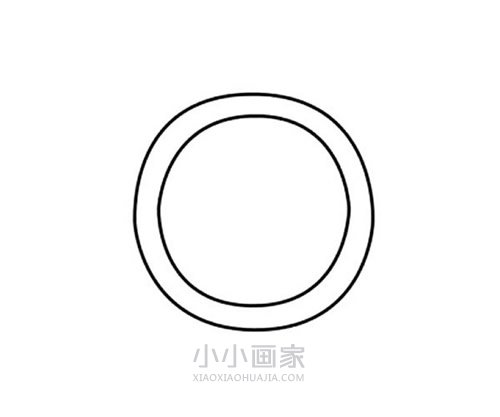 粉红小闹钟简笔画画法图片步骤步骤3