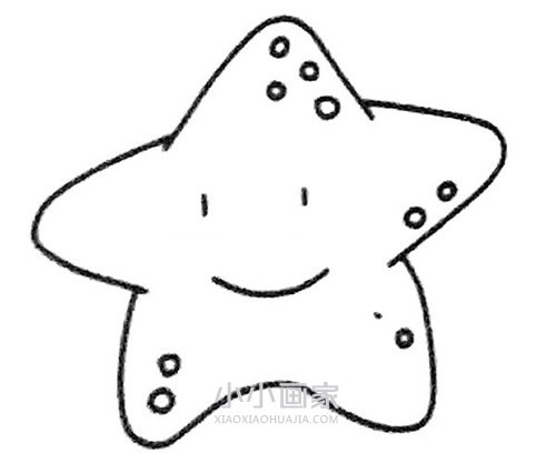 绘本故事简单海星简笔画画法图片步骤