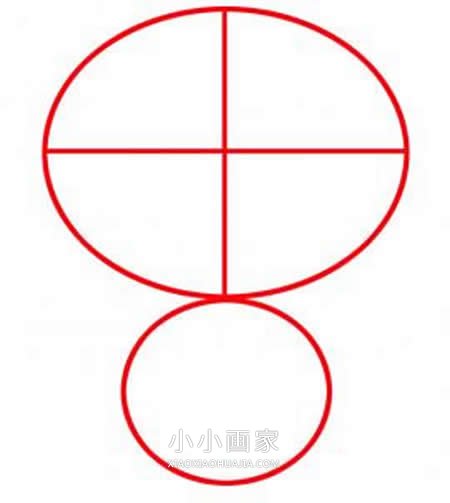 可爱卡通大熊猫简笔画画法图片步骤步骤2