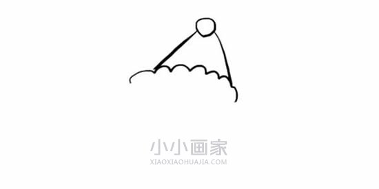可爱的圣诞雪人简笔画画法图片步骤步骤2