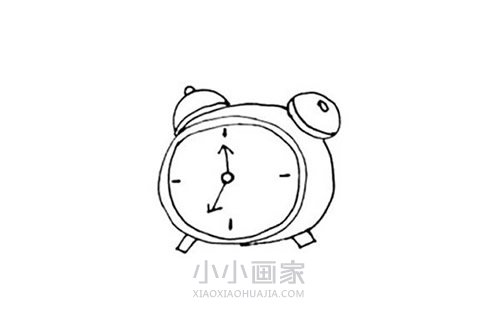 响起的闹钟简笔画画法图片步骤步骤6