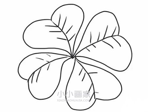 简单四叶草简笔画画法图片步骤步骤5