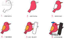 绘本故事抓虫子的啄木鸟简笔画画法图片步骤