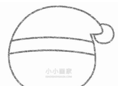 忧郁的圣诞老人简笔画画法图片步骤步骤3