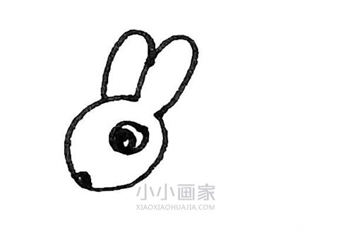 小白兔简笔画画法图片步骤步骤4