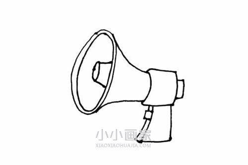 广播喇叭简笔画画法图片步骤步骤6