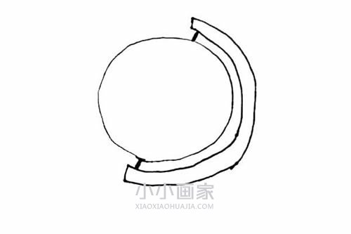 彩色地球仪简笔画画法图片步骤步骤4