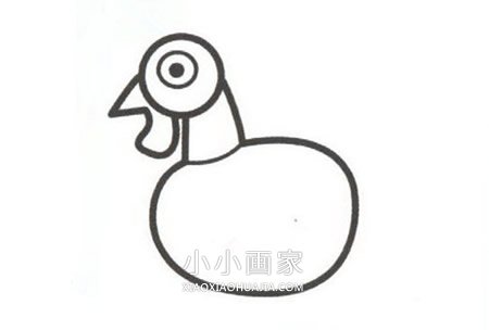 感恩节火鸡简笔画画法图片步骤步骤3