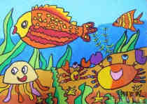 绘本故事美丽的海底世界儿童画卡通图片大全