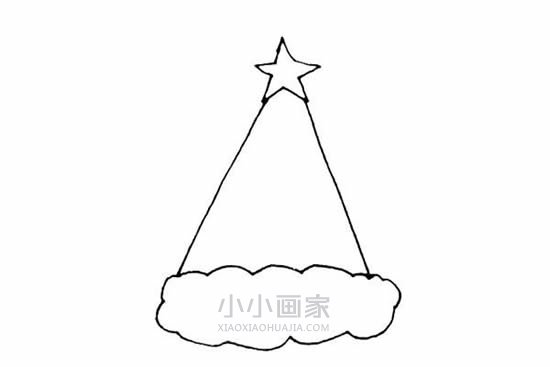 漂亮圣诞帽简笔画画法图片步骤步骤4