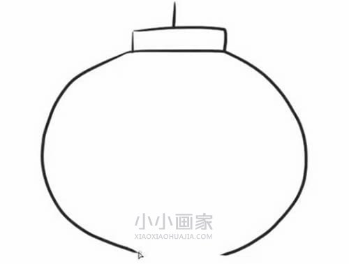 春节新年灯笼简笔画画法图片步骤步骤3