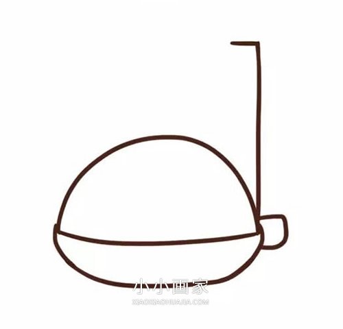 可爱的碰碰车简笔画画法图片步骤步骤2