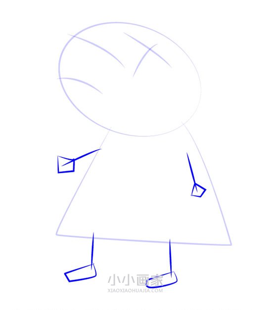 小马佩德罗简笔画画法图片步骤步骤3