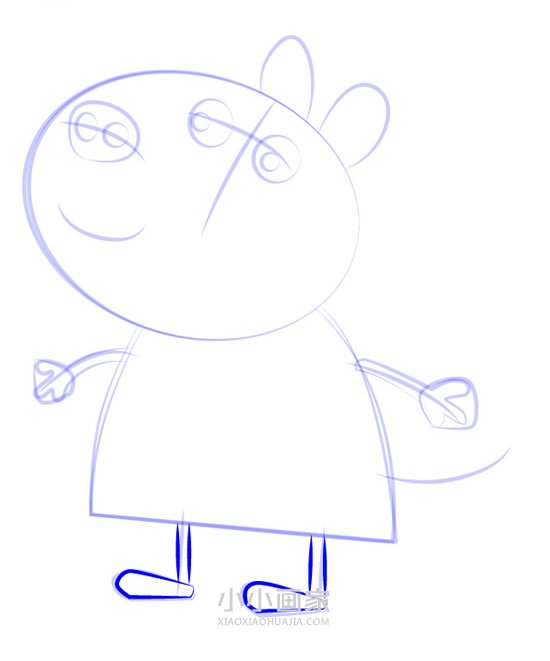 斑马佐伊简笔画画法图片步骤步骤7