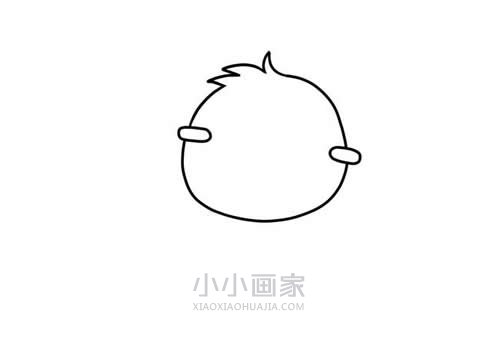 漂亮小狗狗简笔画画法图片步骤步骤2