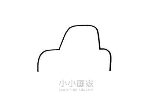 行驶小汽车简笔画画法图片步骤步骤2