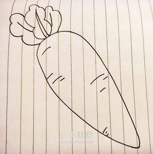 绘本故事简单胡萝卜简笔画画法图片步骤