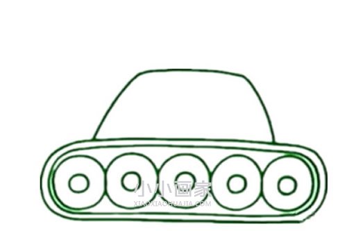 可爱坦克简笔画画法图片步骤步骤4