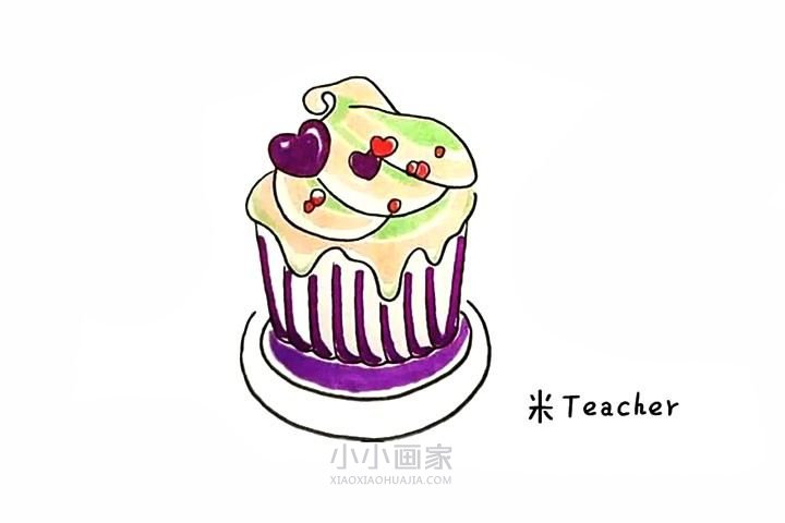 绘本故事夏天冰激凌简笔画画法图片步骤