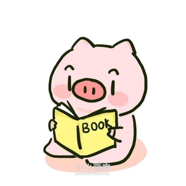绘本故事超萌小猪简笔画图片