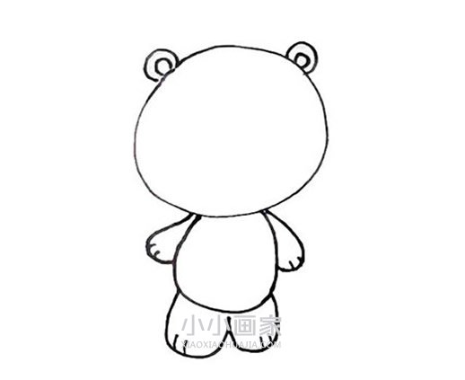 卡通小狮子简笔画画法图片步骤步骤3