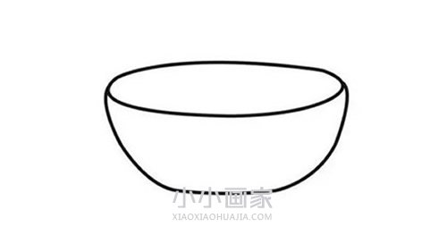 一碗元宵节汤圆简笔画画法图片步骤步骤3