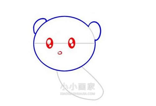 可爱卡通小狮子简笔画画法图片步骤步骤4