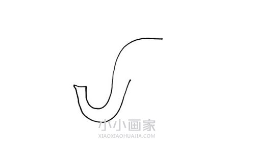 玩水的大象简笔画画法图片步骤步骤2