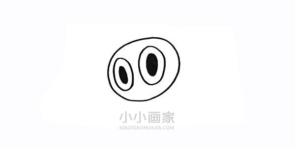 可爱黑色小猫简笔画画法图片步骤步骤3