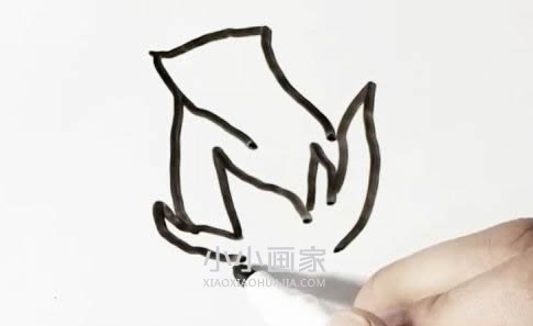 简单玫瑰花简笔画画法图片步骤步骤2