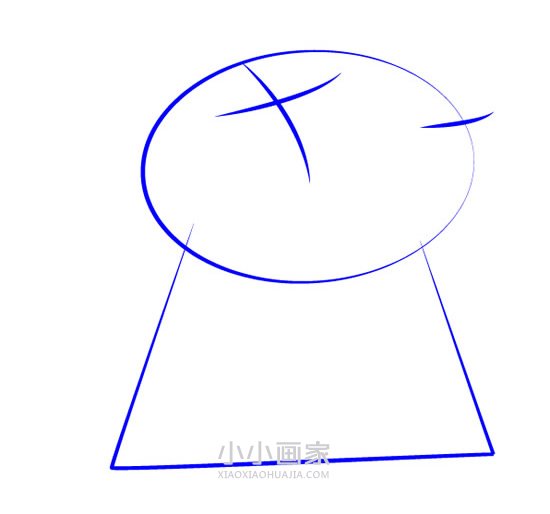 小猪佩奇小兔瑞秋简笔画画法图片步骤步骤2