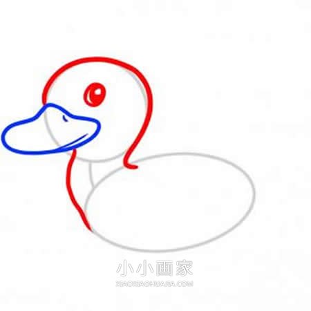 简单鸭子简笔画画法图片步骤步骤4