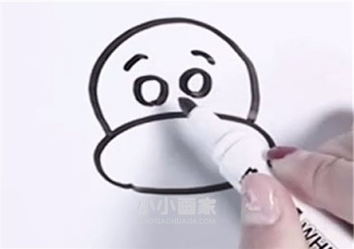 搞笑长颈鹿简笔画画法图片步骤步骤2