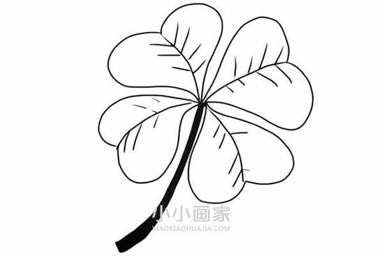 四叶草简笔画画法图片步骤步骤1