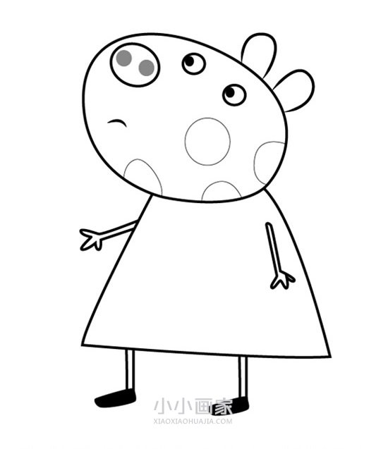 小马佩德罗简笔画画法图片步骤步骤1