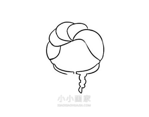 冰雪奇缘艾莎公主简笔画画法图片步骤步骤3