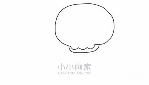 万圣节快乐骷髅简笔画画法图片步骤步骤2