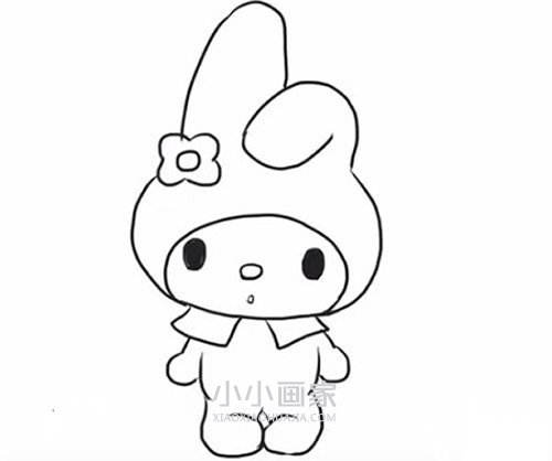 绘本故事扮兔子的萌宝宝简笔画画法图片步骤