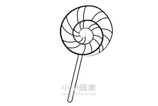 彩色波板糖简笔画画法图片步骤步骤4