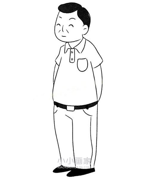 各种各样爸爸的简笔画画法图片步骤步骤3