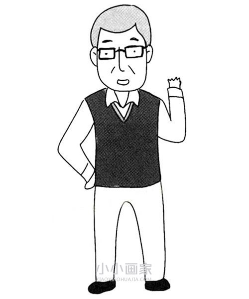 各种各样爸爸的简笔画画法图片步骤步骤5