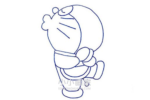 萌萌哒哆啦A梦简笔画画法图片步骤步骤6