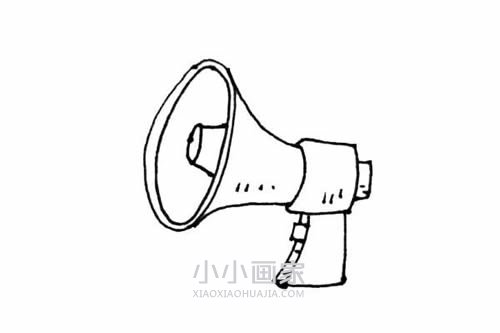 广播喇叭简笔画画法图片步骤步骤7