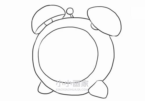 黑白闹钟简笔画画法图片步骤步骤5