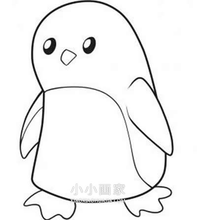 绘本故事卡通企鹅简笔画画法图片步骤