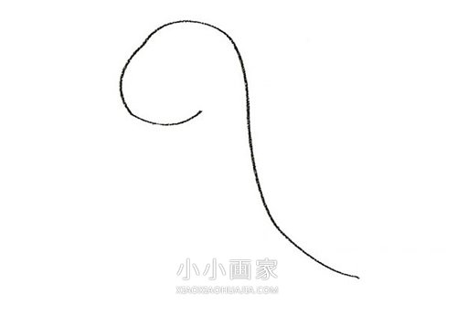 可爱卡通恐龙简笔画画法图片步骤步骤2