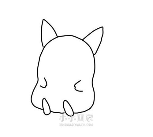 彩色皮卡丘简笔画画法图片步骤步骤6