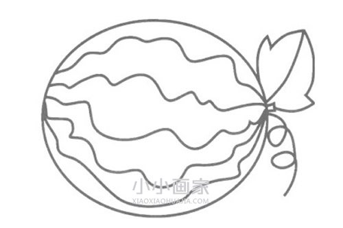 绘本故事新鲜西瓜简笔画画法图片步骤