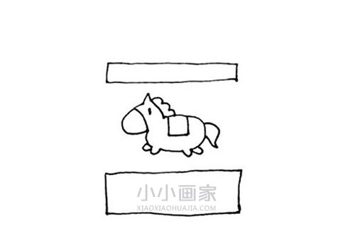 旋转木马简笔画画法图片步骤步骤5