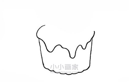 纸杯蛋糕简笔画画法图片步骤步骤3